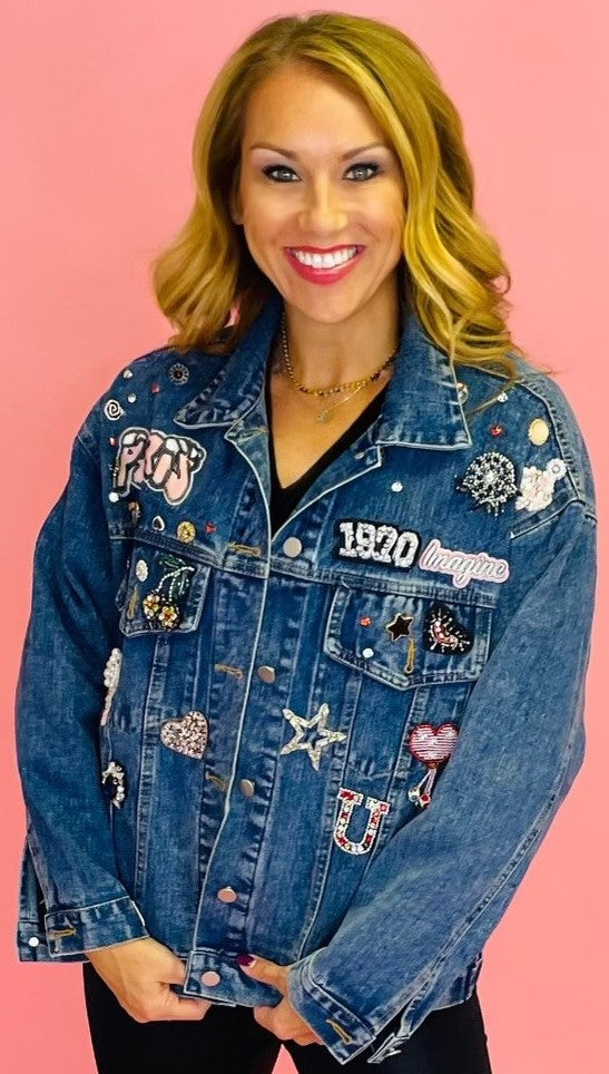 Sparkle Gem Oversized Jacket