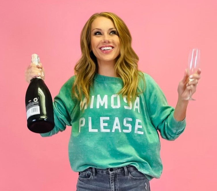 Mimosa Please Burnout Sweatshirt