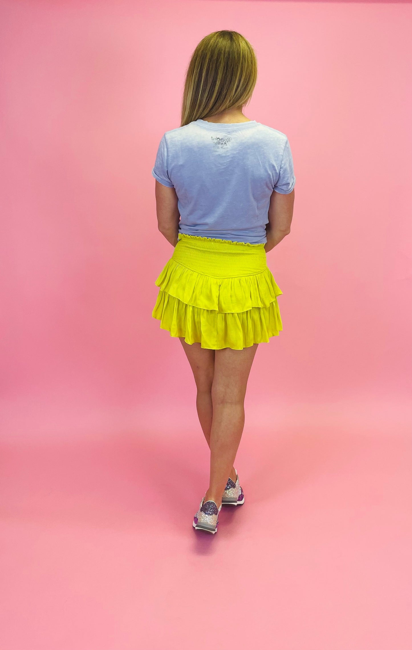 Bitter Lemon Skirt with Shorts